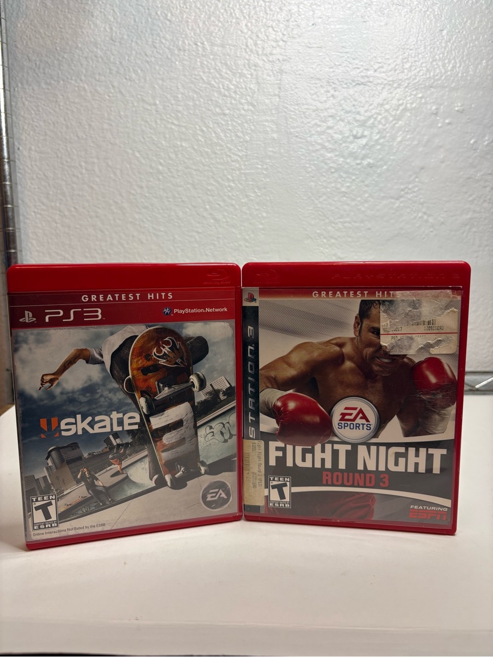 adidas Red PS3 Greatest Hits Game Case Pair